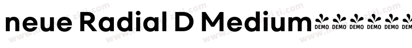 neue Radial D Medium字体转换